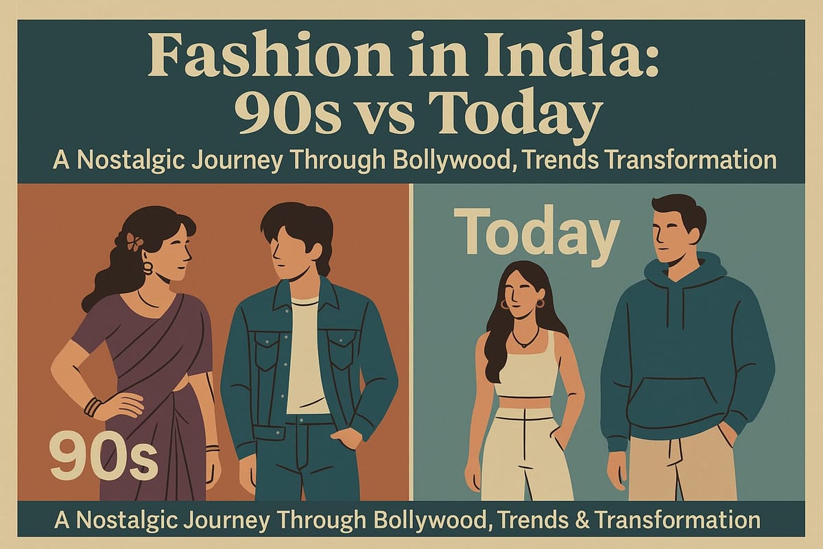 Fashion in India: 90s vs Today — A Nostalgic Journey Through Bollywood, Trends & Transformation.