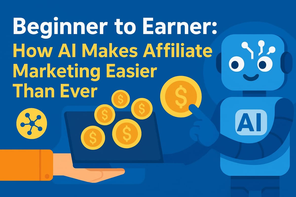 Beginner to Earner: How AI Makes Affiliate Marketing Easier Than Ever.