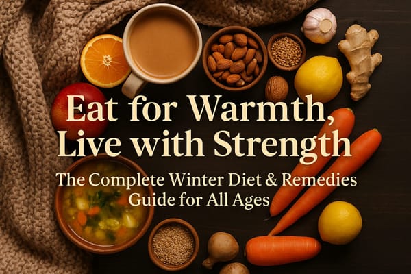 ✨ Eat for Warmth, Live with Strength: The Complete Winter Diet & Remedies Guide for All Ages